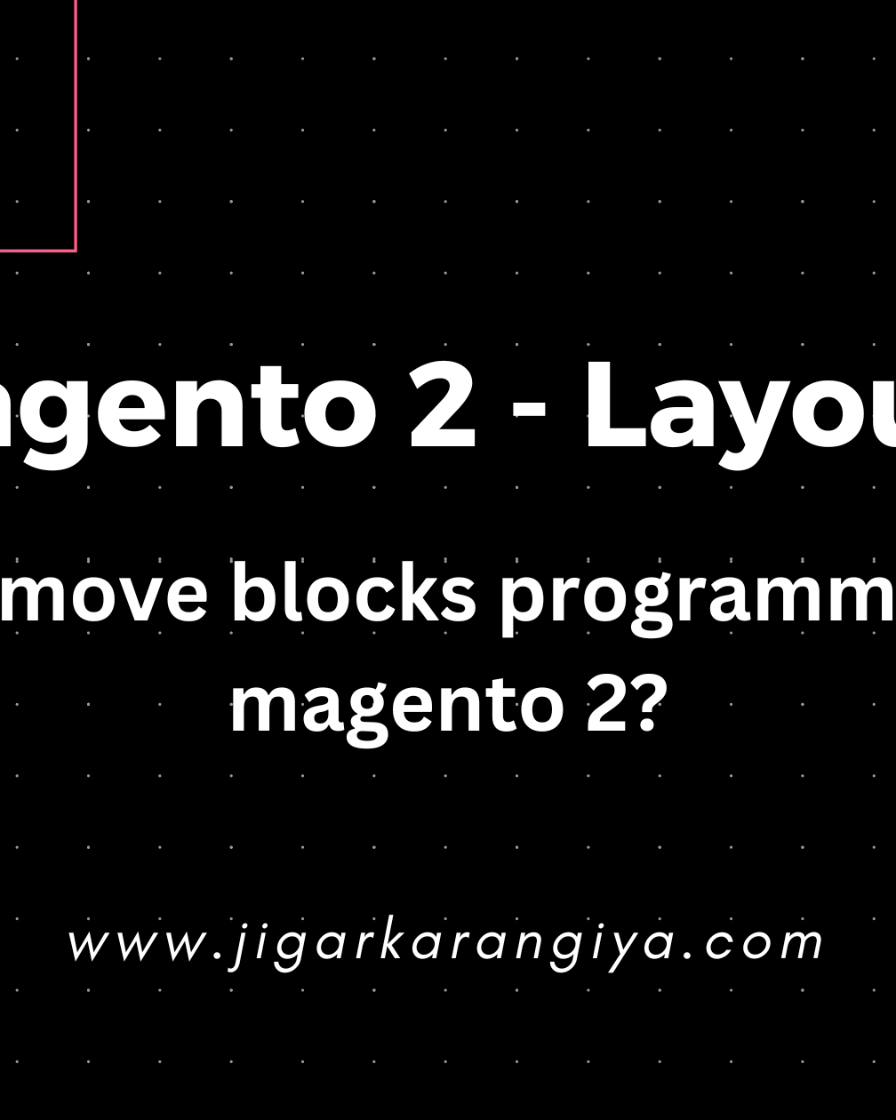 How to remove blocks programmatically in magento 2?