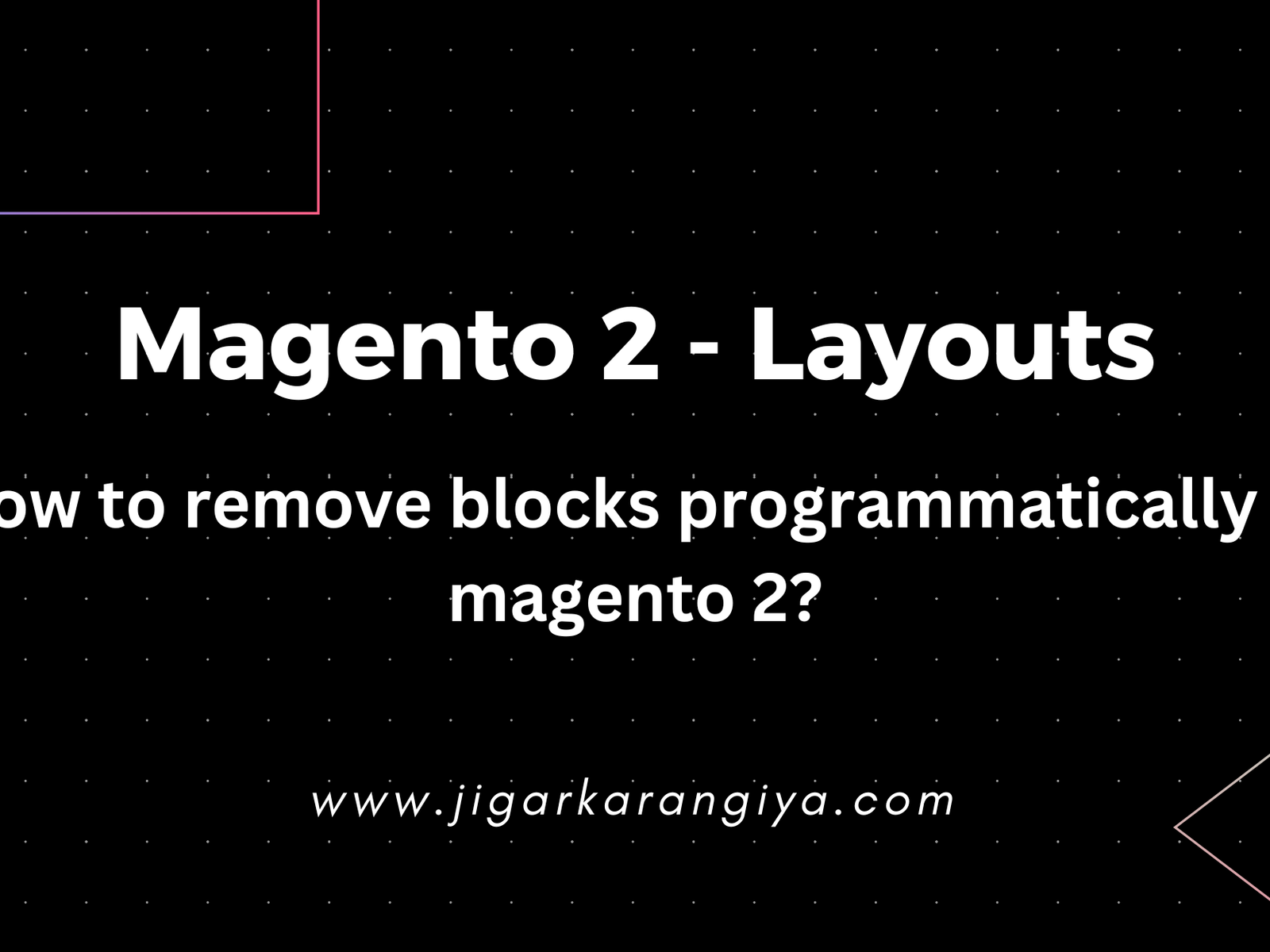 How to remove blocks programmatically in magento 2?