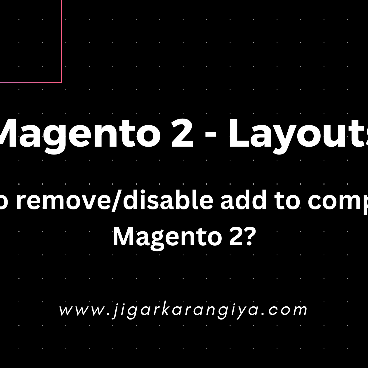 How to remove/disable add to compare in Magento 2?
