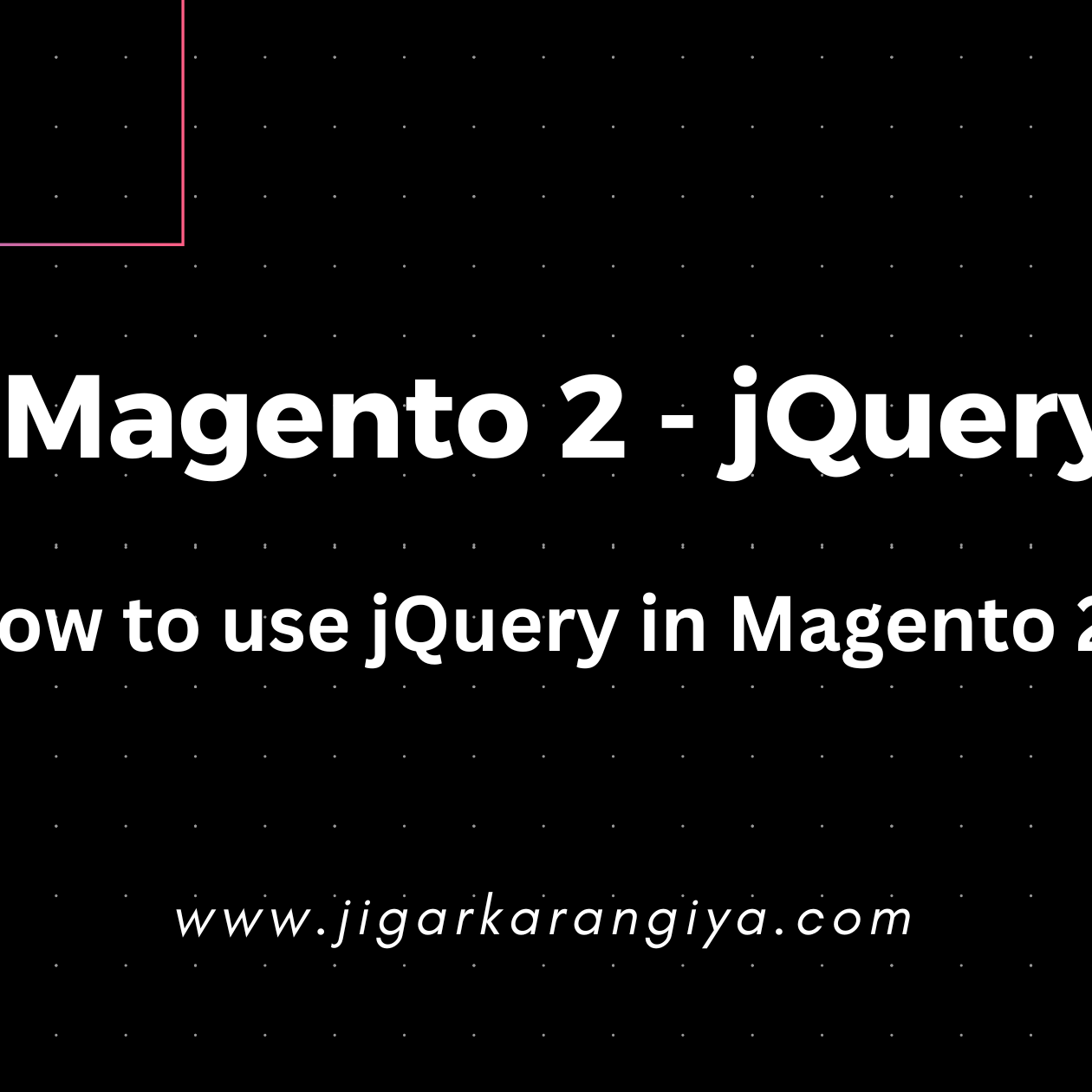 How to use jQuery in Magento 2?