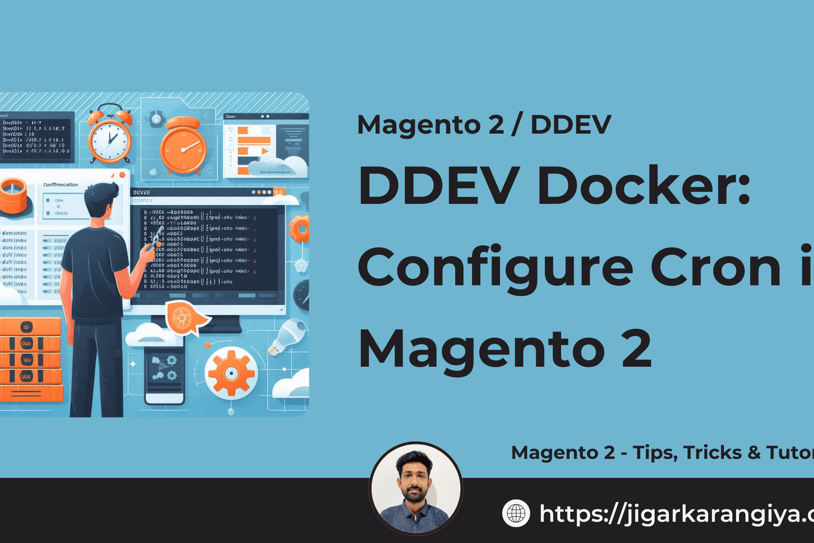 DDEV Docker Configure Cron in Magento 2
