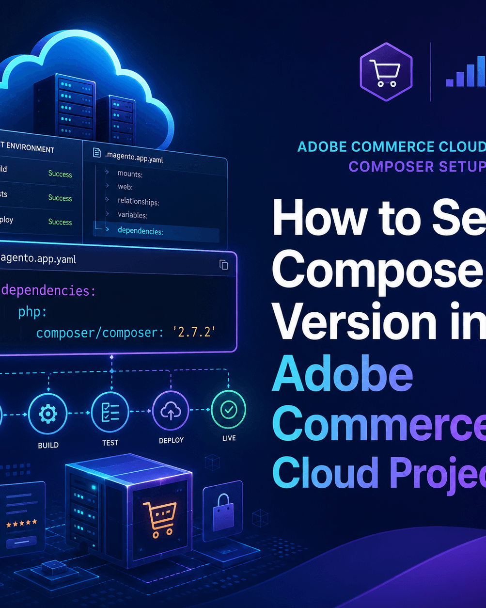 How to set composer version in Adobe commerce Cloud Projects