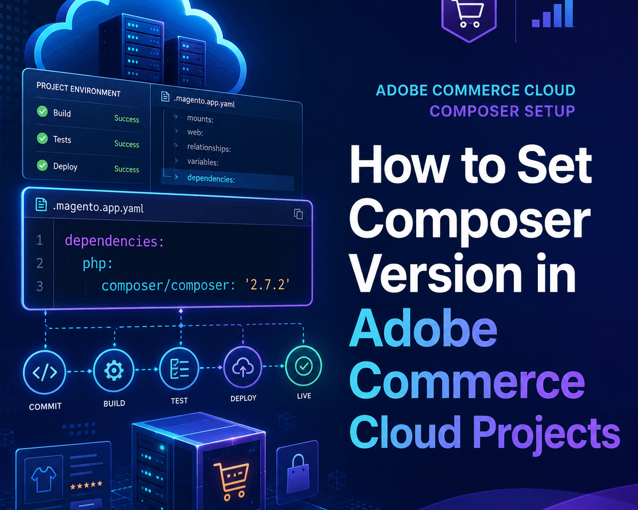 How to set composer version in Adobe commerce Cloud Projects
