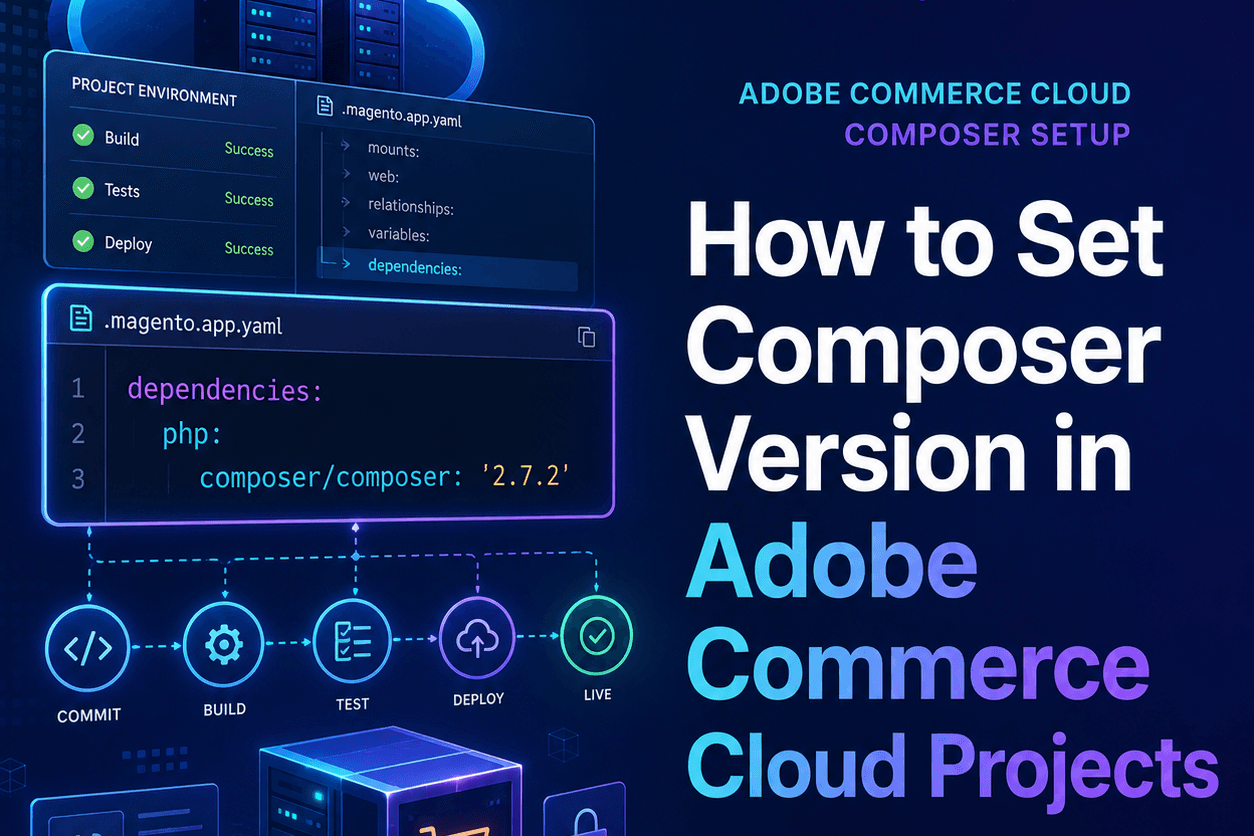 How to set composer version in Adobe commerce Cloud Projects