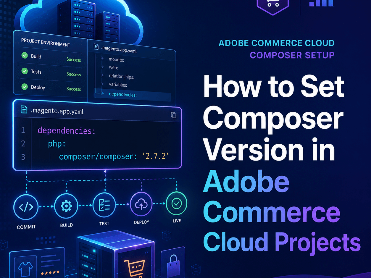 How to set composer version in Adobe commerce Cloud Projects