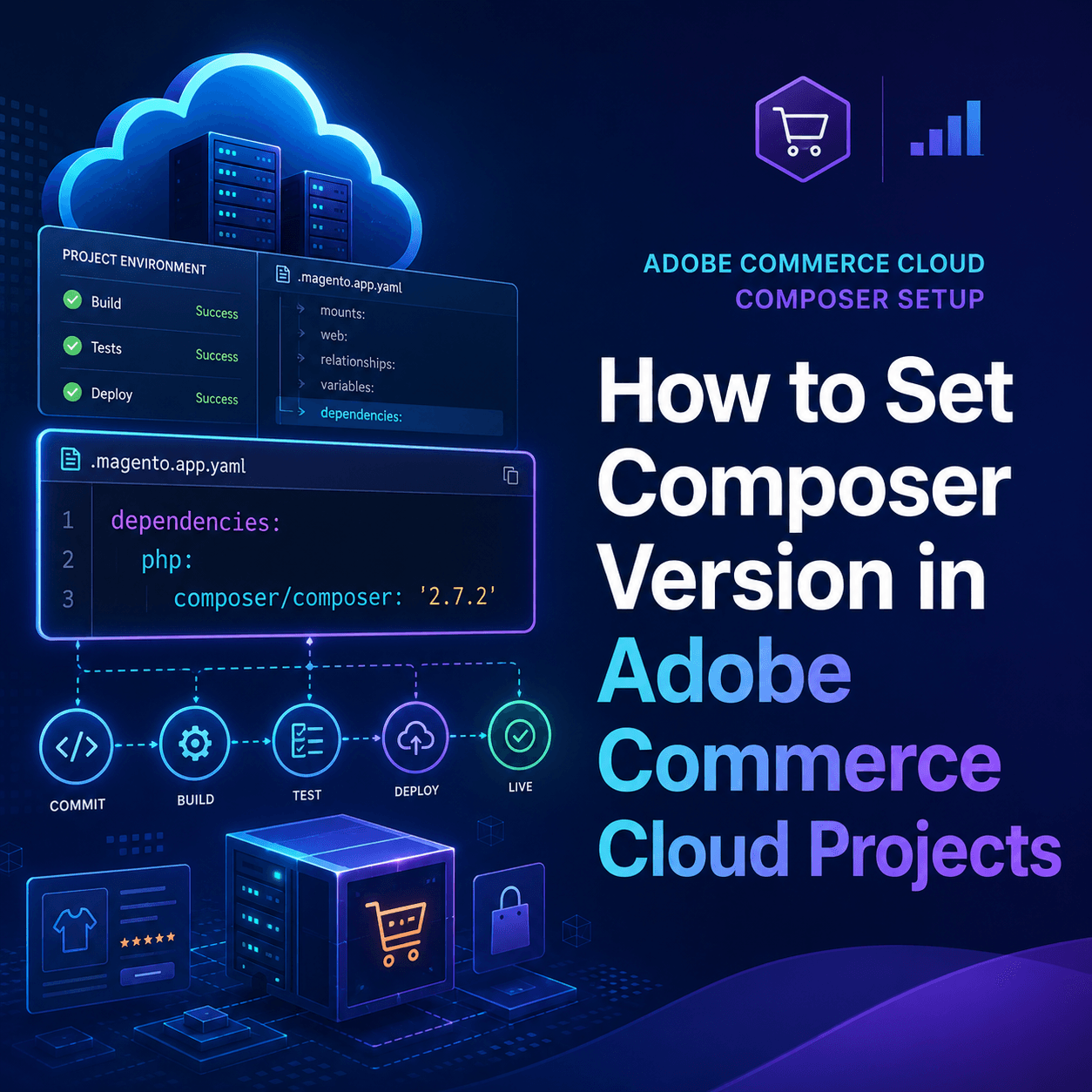 How to set composer version in Adobe commerce Cloud Projects